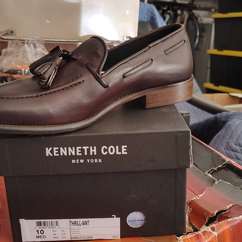 Kenneth Cole Dark Brown Tassel Loafers